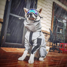 Imperméable pour grand chien d'extérieur, veste réfléchissante anti-UV, manteau de pluie à capuche pour animal de compagnie, combinaison imperméable pour chiens de taille moyenne et grande