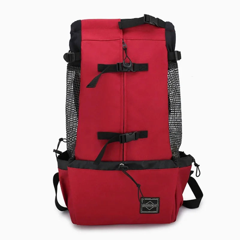 Dog Backpack Carrier Open Top Pet Travel Bag Breathable Washable Portable Outdoor Cycling Shopping Puppy Cat Backpack Pet
