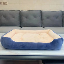 Large Plush Dog Bed & Cat Mat, Deep Sleeping Warm Soft Cushion, Calming Pet House for Small Dogs, Puppy, Chihuahua