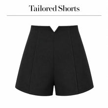 Women Black High Waist Wide Leg Elastic Streetwear Shorts