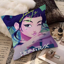 Kop-Cartoon Movie K-Pop Demon Hunters Cushion Cover Inches Farmhouse Decor Home Throw Pillow Covers for Couch Decorations