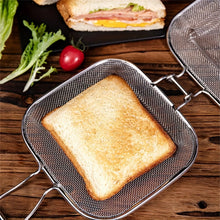 Stainless Steel Sandwich Toaster Grill Pan Sandwich Clip Bread Heating Oven Accessories Baking Tool Non Stick Cooking Grid