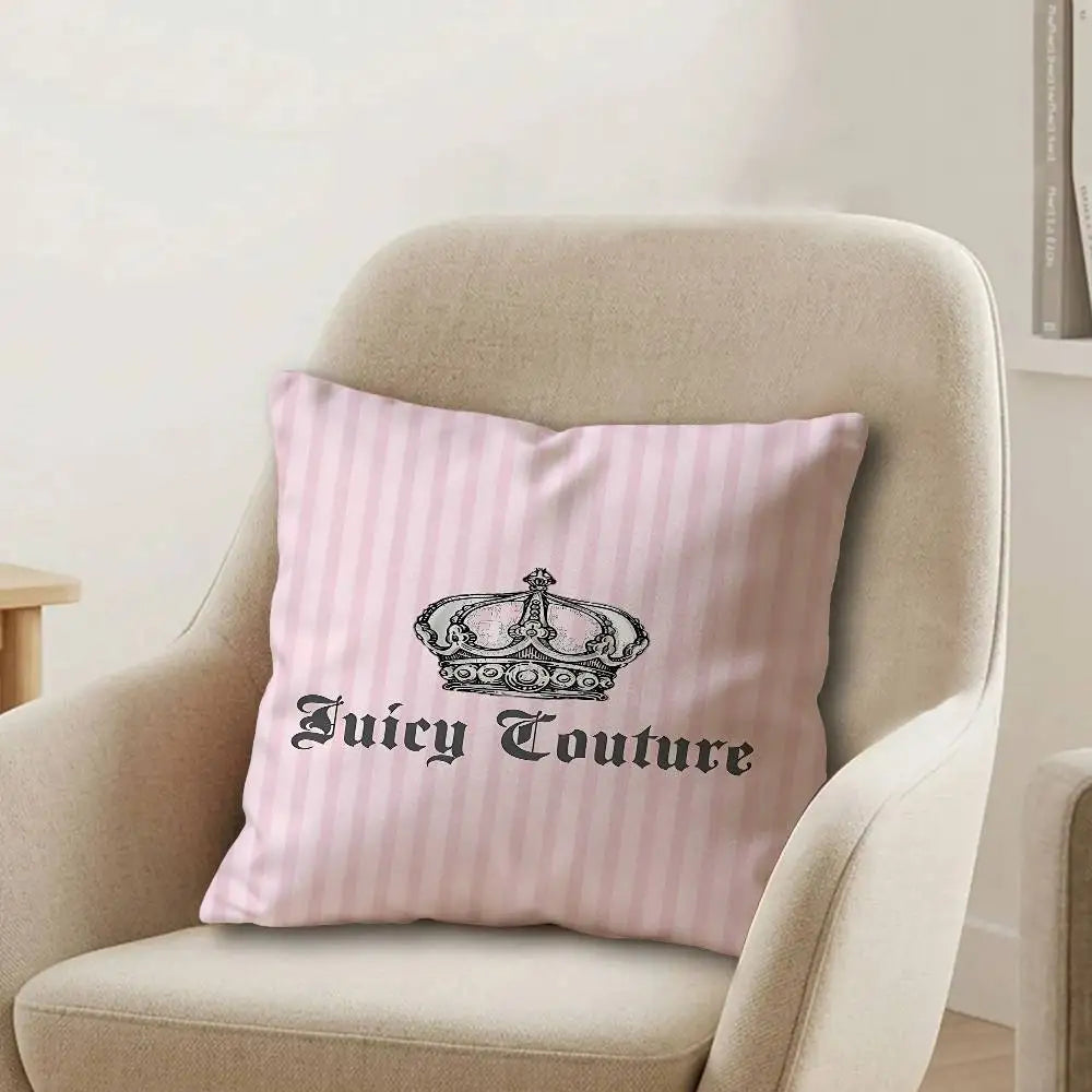 J-Juicy Cool C-Couture Personalized Pillow Dust Cover Bedroom Kids Party Decoration Pillowcase Birthday Children Gift
