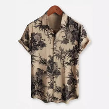 Hawaiian 3D Printed Shirt Amazon Independent Station Bestseller Notch Collar Short Sleeve Shirt