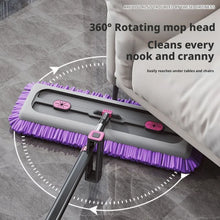 Hands-Free Self-Wringing Chenille Flat Mop, 360° Rotating Household Lazy Mop