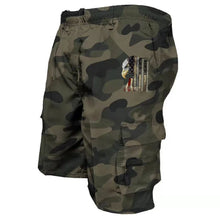 Men's Elastic Waist Cargo Work Shorts Men Outdoor Leggings Leisure Harajuku Street Style Jogging Shorts Loose Work Casual Shorts