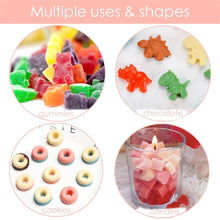 Mini Fudge Molds Silicone Chocolate Fudge Molds with Dropper Non-stick Food Grade Jelly Bear Cake Candy Tools Baking Molds