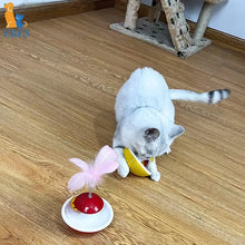 New Durable Funny Pet Cat Toys For Entertain Itself Mimi Favorite Feather Tumbler With Small Bell Kitten For Catch
