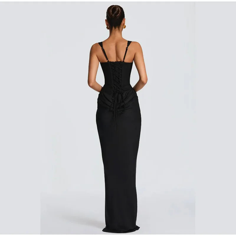 Women Green Ruched Elegant Satin Maxi Dress Mermaid One-shoulder Cutout Slim Fit Flowy Vestido 2026 Lady Summer Evening Vestidos