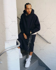 American Letter Embroidered Shorts Men Y2K Retro Casual High Street Trendy Brand High Waist Oversized Straight Casual Shorts