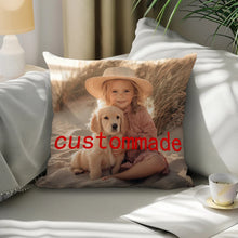 Custom Picture Printed Cushion Cover Pet Personal Life Photos Pillow Cover Custom 100% Polyester Pillowcases In Various Sizes
