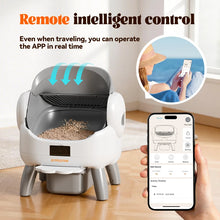 Pokpaw CL23 Automatic Cat Litter Box App 72L Large Capacity with Kitten Mode – Quiet Smart Litter Box Travel Cat Toilet Supplies