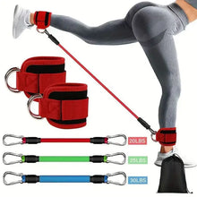 6-Piece Leg Resistance Band Set for Hip Strength Training, Running, Fitness, Ankle Resistance Bands, Yoga, Glute Training, Elastic Bands for Fitness Strength Training, Three-Tube Leg Training Resistance Bands, Leg Resi