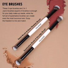 MAANGE Makeup Brushes 6Pcs Professional Synthetic Makeup Brush Set Foundation Concealer Kabuki Face Travel Makeup Brushes set