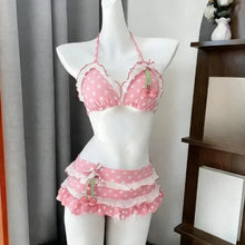 2026 Y2K Lace Up Vintage Bikini Set For Women Beachwear