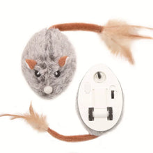 Fun Realistic Cat Plush Mouse Toy, Interactive Running Mice with Dog Tail for Cats, Kitten Teaser Pet Toys for Indoor Play and