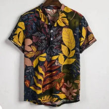 Hawaiian 3D Printed Shirt Amazon Independent Station Bestseller Notch Collar Short Sleeve Shirt