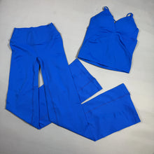 Yoga Twist V Crossover  Set High Waist Seamless Top Vision Flares Bootcut Leggings No Front Seam Flare Pants  Pilates Workout