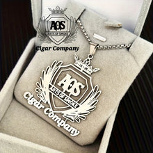 Custom Company Club Logo Necklace Custom Men's 304L Stainless Steel Necklace Employee Member High-end Powerful Gift Anti Allergy