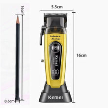 Kemei White 90 4 Hair Clippers Brushless Motor DLC Blade
