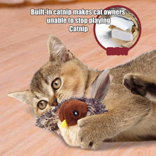 Flappy Bird Cat Toy Cute Flapping Wings Bird Toy for Cats Interactive Kitten Exercise Toy Touch Activated Catnip Toys Sandpiper