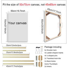 35x55 40x60 45x65cm Wall Art Painting Frame Wooden Frames for Canvas Oil Painting Diamond Painting Frames Canvas Wood Wall Frame