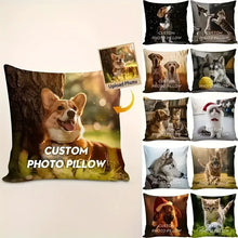 Custom Photo Pillow Cover Valentine'S Day Christmas New Year Family Chic Gift Pillowcase Wedding Anniversary Cushion Cover