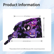 Working Caps For Unisex Women Gengar Nurse Hats Soft Comfy Work Scrubs Hat Casual Tie Back Custom DIY Medical Cap