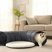 New Foldable Indoor Cat Tunnel Scratch Resistant Soft Cushion Pillow Set Cat Toys Interactive Hide Seek Game Tunnel Pet Supplies