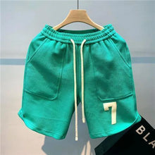 New Men's Shorts Retro Casual Beach Pants Popular Summer Fashion Trend High Street Sports Five-Point Medium Pants Casual Pants