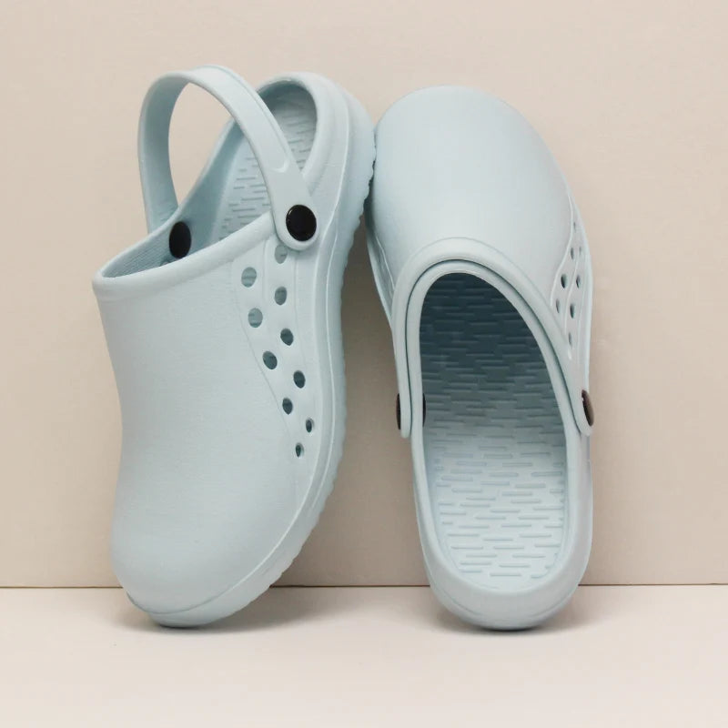 Non-slip Doctor Work Shoes Step-in Medical Clogs Premium Operating Room Shoes EVA Hospital Scrub Clogs Soft Dentist Vet Slippers