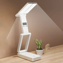 LED Portable Foldable Lamp With Clock USB Charging Type Fold Studing Lamp Energy Saving Rechargeable for Room LED Reading Light