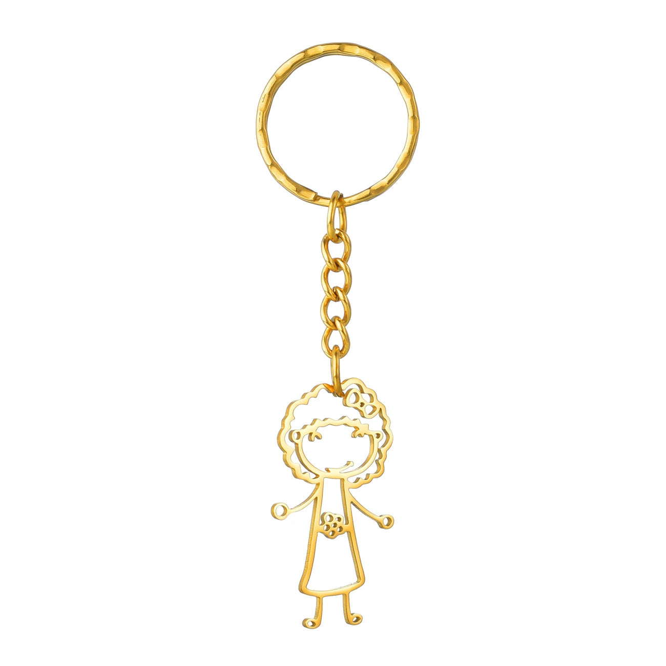 Stainless Steel Custom Children's Drawing Necklace For Kid Art Personalized Heart LOGO Design Love Birthday Gift Jewelry