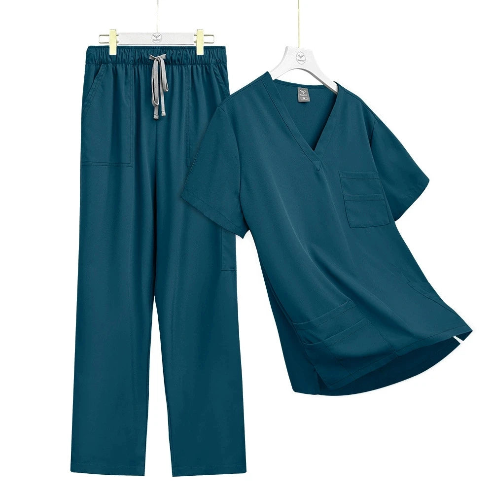 High-quality Medical Nurse Uniform Unisex Scrubs Pet Clinic Store Veterinary Dentistry Work Clothes Set Women Beauty SPA Uniform