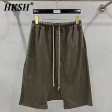 HKSH Summer New Men's Tide Y2K Original Design High Street cotton Fashion Punk Dark Casual Loose Cropped Pants Shorts Ins HK5611
