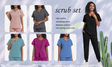 Health Services Medical Shirt Pants Sets Fashion Doctor Nurse Surgical Gown Professional Beauty Salon Scrub Medical spa Uniforms