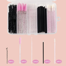 80pcs Professional Makeup Brush Set Box Eyebrow Eyelash Lip Brushes Hairpin Micro Brush for Eyelash Extension Makeup Tools