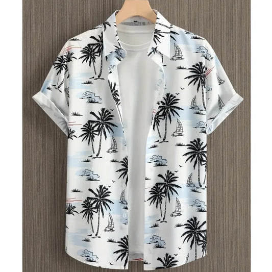 2026 Casual Men's Shirts Shirts For Man Loose Menswear Clothing All-match Printed Short Sleeves Holiday Vacation Daily Beachwear