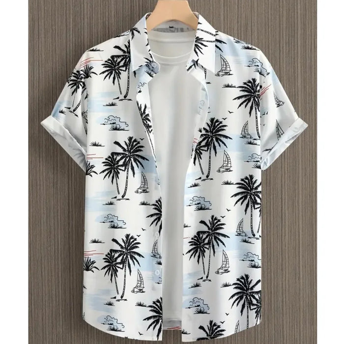 2026 Casual Men's Shirts Shirts For Man Loose Menswear Clothing All-match Printed Short Sleeves Holiday Vacation Daily Beachwear