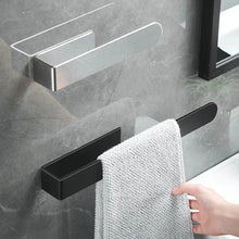 Porte-serviettes sans perçage, porte-serviettes de salle de bain, étagère auto-adhésive pour salle de bain et cuisine, porte-serviettes à main, articles ménagers