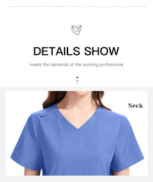 New Slim Fit Women Scrubs Sets Woman Medical Uniforms Nurses Accessories Clinic Beauty Salon Spa Pet Shop Workwear Clothing