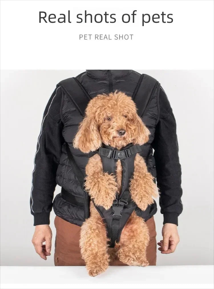 Pet Front Carrier Backpacks Ajustable Hands Free Dog Backpack For Small Mediun Dogs Breathable Cats Outdoor Travel Carrier Bags