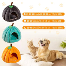 Indoor cat bed, cute pumpkin shaped cathole bed, cattentwithdetachablemat, cathouse, dog house, rabbit house, warm sleeping bed