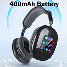 KEBIDUMEI Bluetooth 5.3 Headphones with LCD Screen Noise Cancellation Wireless Headsets 3.5mm Wired Over Ear Gaming Earphones