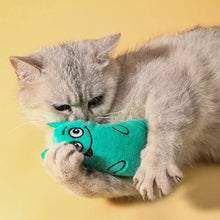 Cartoon cat and dog shaped toys, bite-resistant puppy plush dolls cat self-entertainment teeth grinding and cleaning interactiv