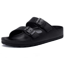 Evshine Women's Summer Orthopedic Sandals Comfy Arch Support Beach Slippers wirh Adjustable Buckle Soft Bottom EVA House Slides