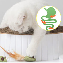 Mouse Mint Ball Feather Catnip Ball Self Cleaning Teeth Grinding Ball Feather Toy Ball Pet Toys Cat Supplies Pet Cleaning Tool