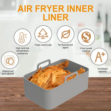 2Pcs Air Fryer Silicone Liner for Ninja Dual Air Fryer Accessories Reusable Baking Pan Basket Oven Pot Liner Kitchen Accessories