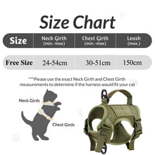 Tactical Cat Harness Vest Escape Proof Adjustable Military Cat Vest With Handle For Outdoor Walking Training
