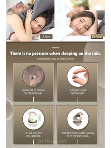 Bluetooth Earbuds,Wireless Sleep Ear Buds,Invisible Noise Cancelling Earphones,Bluetooth  Sleeping Headset for Small Ears Canal